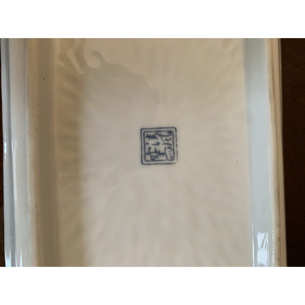 japanese porcelain trinket dish‎ vintage Rectangle - Picture 4 of 4